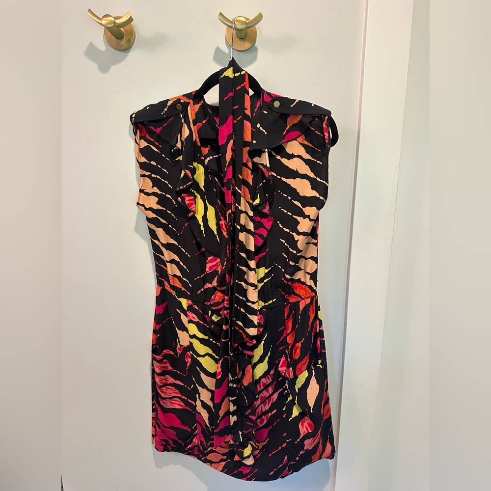 Charlie Jade Multicolor Abstract Dress